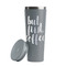 Coffee Addict Grey RTIC Everyday Tumbler - 28 oz. - Lid Off