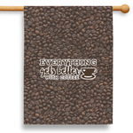 Coffee Addict 28" House Flag - Double Sided