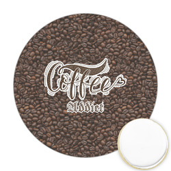 Coffee Addict Printed Cookie Topper - 2.5"