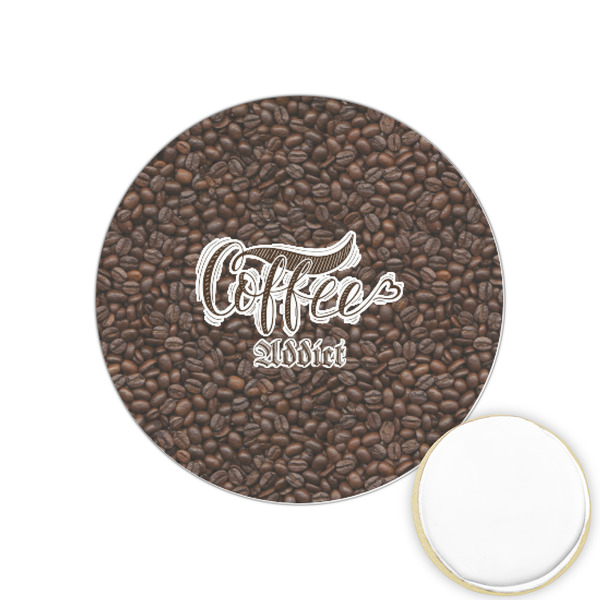 Custom Coffee Addict Printed Cookie Topper - 1.25"