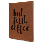 Coffee Addict Leather Sketchbook - Large - Double Sided