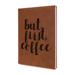 Coffee Addict Leather Sketchbook - Small - Double Sided