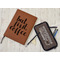 Coffee Addict Leather Sketchbook - Small - Double Sided - In Context