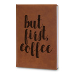 Coffee Addict Leatherette Journal - Large - Double Sided