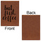 Coffee Addict Leatherette Sketchbooks - Large - Single Sided - Front & Back View