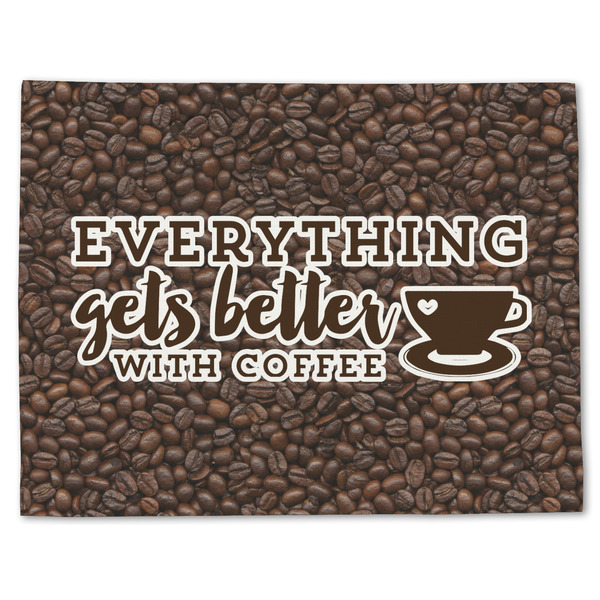 Custom Coffee Addict Single-Sided Linen Placemat - Single