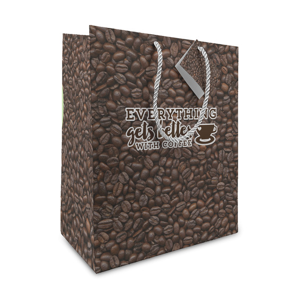 Custom Coffee Addict Medium Gift Bag