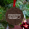 Coffee Addict Metal Ball Ornament - Lifestyle