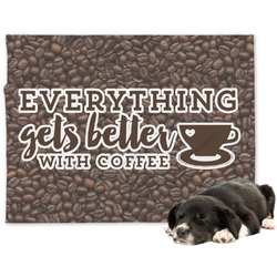 Coffee Addict Dog Blanket - Regular (Personalized)