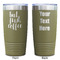 Coffee Addict Olive Polar Camel Tumbler - 20oz - Double Sided - Approval