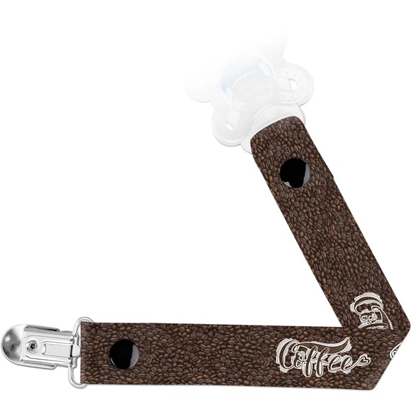 Custom Coffee Addict Pacifier Clip