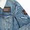 Coffee Addict Patches Lifestyle Jean Jacket Detail