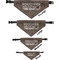 Coffee Addict 2 Pet Bandana Sizes