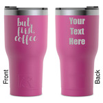 Coffee Addict RTIC Tumbler - Magenta - Laser Engraved - Double-Sided