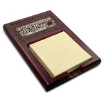 Coffee Addict Red Mahogany Sticky Note Holder