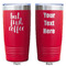 Coffee Addict Red Polar Camel Tumbler - 20oz - Double Sided - Approval