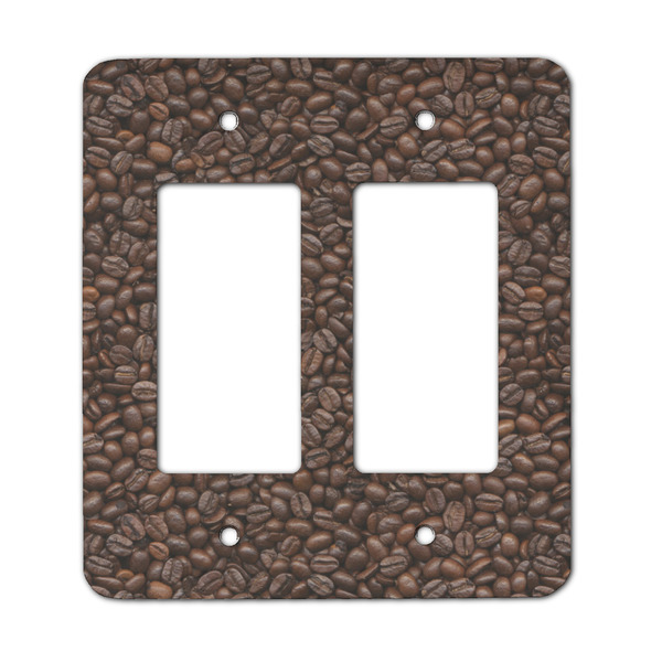 Custom Coffee Addict Rocker Style Light Switch Cover - Two Switch