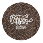 Coffee Addict 5' Round Indoor Area Rug