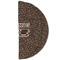 Coffee Addict Round Linen Placemats - HALF FOLDED (double sided)