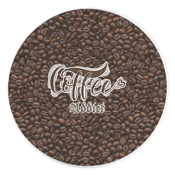 Custom Coffee Addict Round Stone Trivet