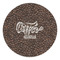 Coffee Addict Round Stone Trivet - Front View