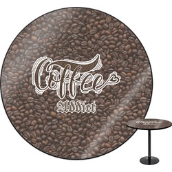Coffee Addict Round Table - 30" (Personalized)