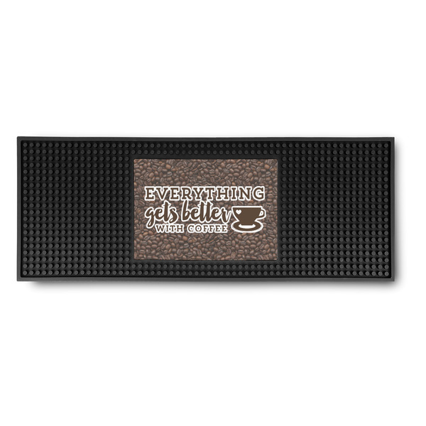 Custom Coffee Addict Rubber Bar Mat