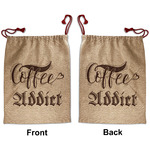 Coffee Addict Santa Sack - Front & Back