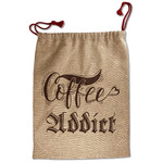 Coffee Addict Santa Sack - Front