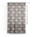 Coffee Addict Sheer Curtain