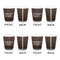 Coffee Addict Shot Glass - White - Set of 4 - APPROVAL