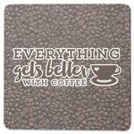 Coffee Addict Square Rubber Backed Coaster