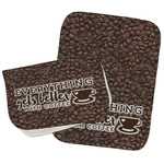 Coffee Addict Burp Cloths - Fleece - Set of 2