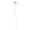 Coffee Addict White Plastic 7" Stir Stick - Oval - Single Stick