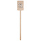 Coffee Addict Wooden 6.25" Stir Stick - Rectangular - Single Stick