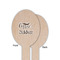 Coffee Addict Wooden Food Pick - Oval - Single Sided - Front & Back