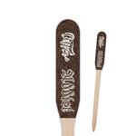 Coffee Addict Paddle Wooden Food Picks