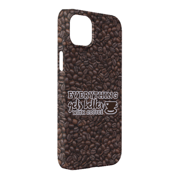 Custom Coffee Addict iPhone Case - Plastic - iPhone 14 Plus