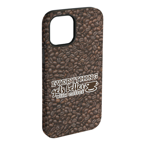 Custom Coffee Addict iPhone Case - Rubber Lined - iPhone 15 Plus