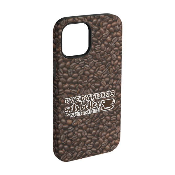 Custom Coffee Addict iPhone Case - Rubber Lined - iPhone 15