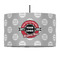 Logo & Tag Line 12" Drum Lampshade - PENDANT (Fabric)