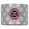 Logo & Tag Line 16" Drum Lampshade - FRONT (Fabric)