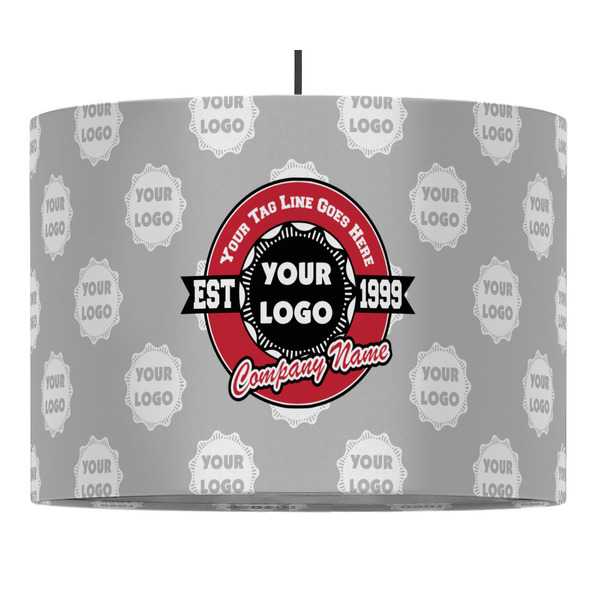 Custom Logo & Tag Line Drum Pendant Lamp (Personalized)