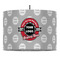 Logo & Tag Line 16" Drum Lampshade - PENDANT (Fabric)