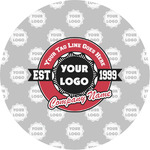 Logo & Tag Line Multipurpose Round Labels - Custom Sized (Personalized)