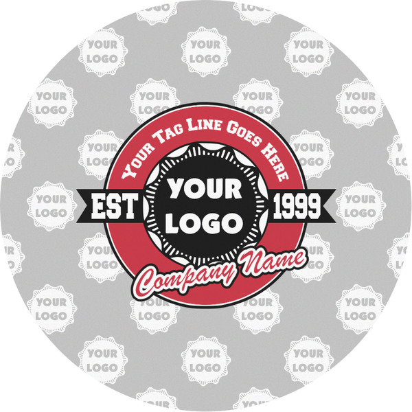 Custom Logo & Tag Line Multipurpose Round Labels - Custom Sized (Personalized)