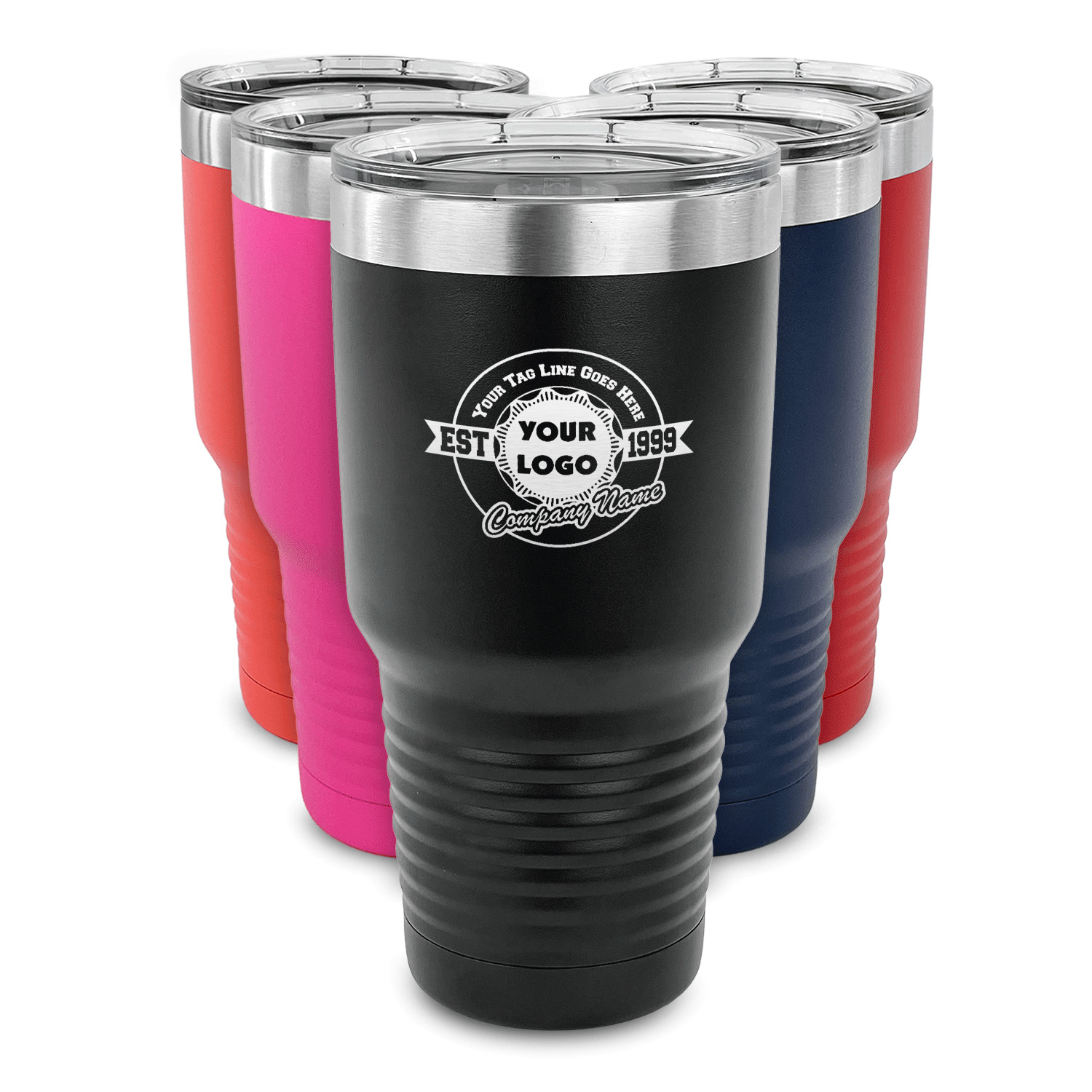 Bulk Personalized 30oz Tumbler, ADD YOUR LOGO, Powder Coated