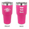 Logo & Tag Line 30 oz Stainless Steel Ringneck Tumblers - Pink - Double Sided - APPROVAL