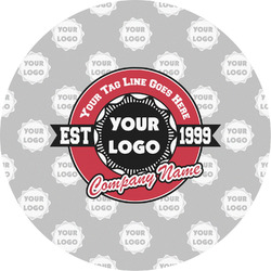 Logo & Tag Line Multipurpose Round Labels - 5" (Personalized)