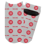 Logo & Tag Line Adult Ankle Socks (Personalized)